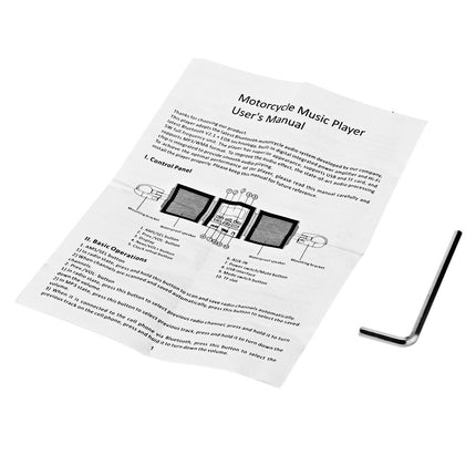 Waterproof Motorbike Bluetooth Stereo Speaker with MP3 Player