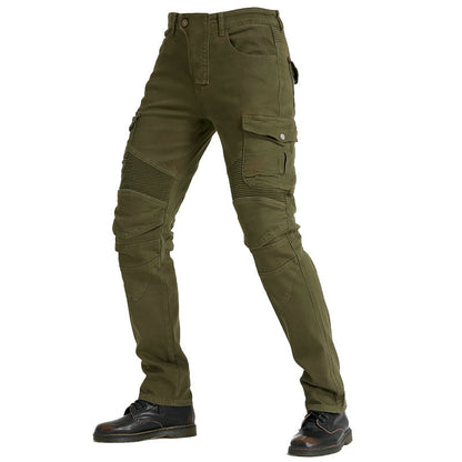 2018 New Motorcycle Riding Jeans Racing Trousers with Protectors Anti-fall Riding Trousers Riding Trousers