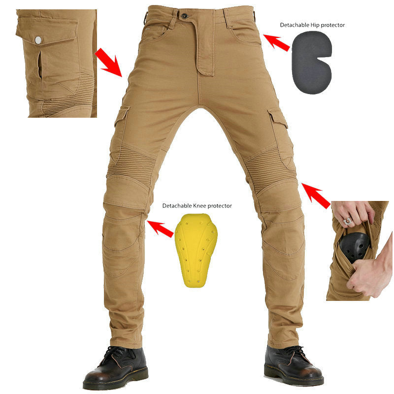 2018 New Motorcycle Riding Jeans Racing Trousers with Protectors Anti-fall Riding Trousers Riding Trousers