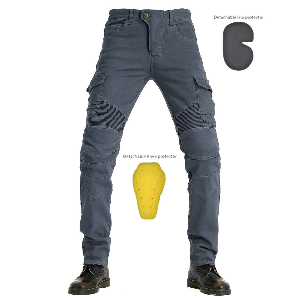 2018 New Motorcycle Riding Jeans Racing Trousers with Protectors Anti-fall Riding Trousers Riding Trousers