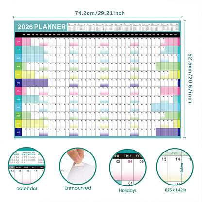 2026 Full Year English Calendar