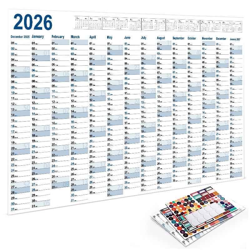 2026 Full Year English Calendar