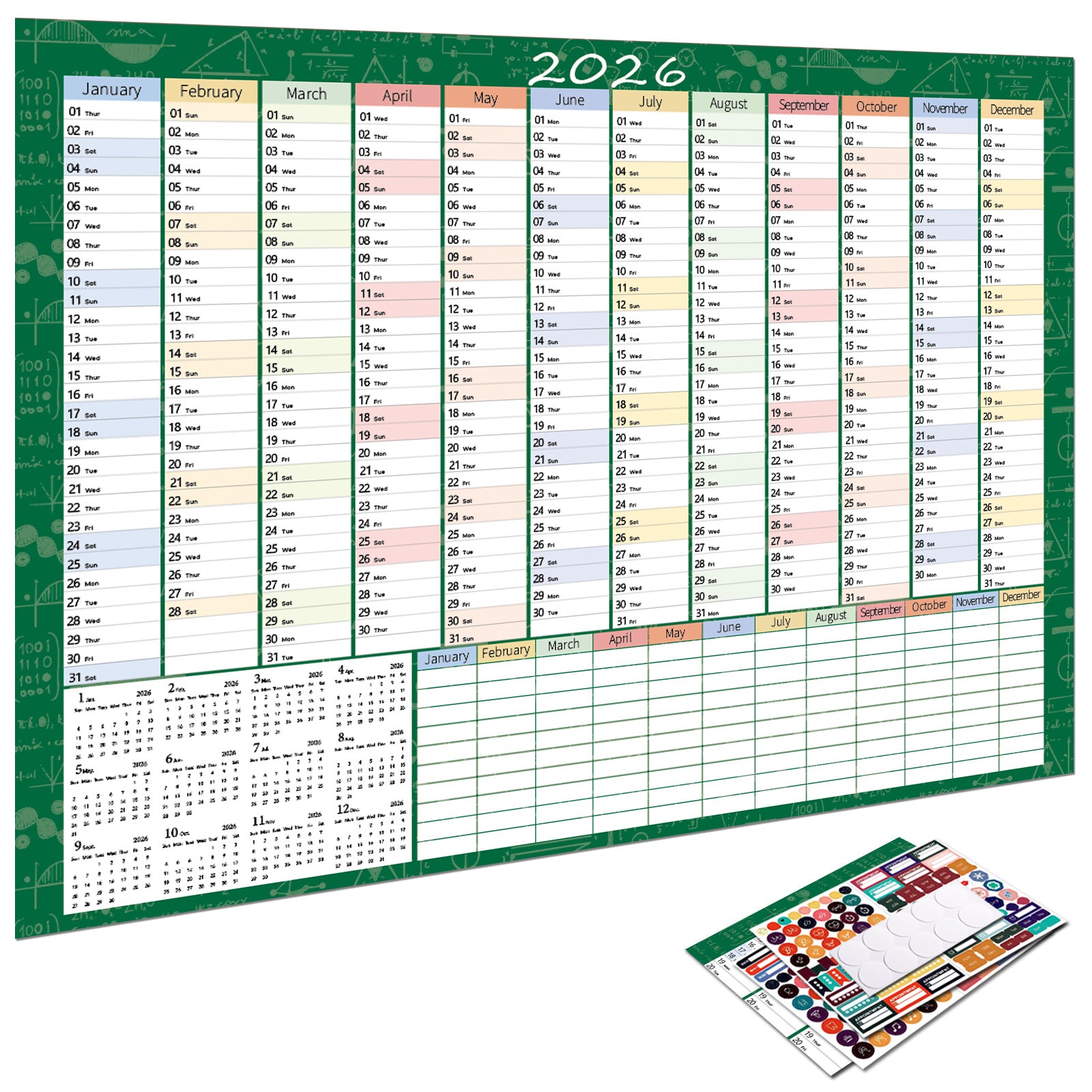 2026 Full-Year English Version Calendar
