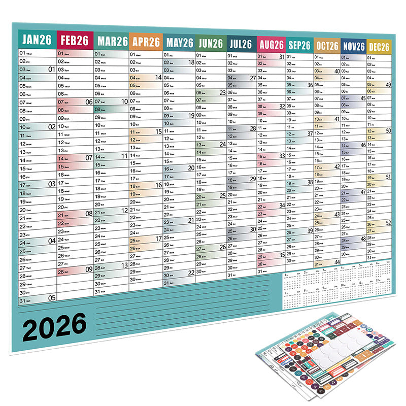 2026 Full-Year English Version Calendar