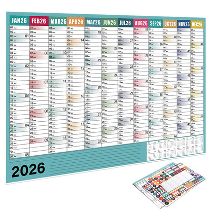 2026 Full-Year English Version Calendar