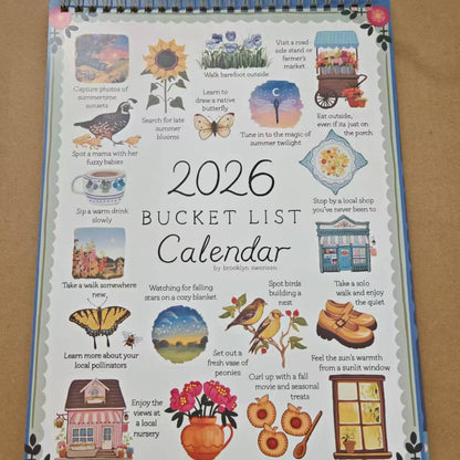 2026 Wish List Calendar