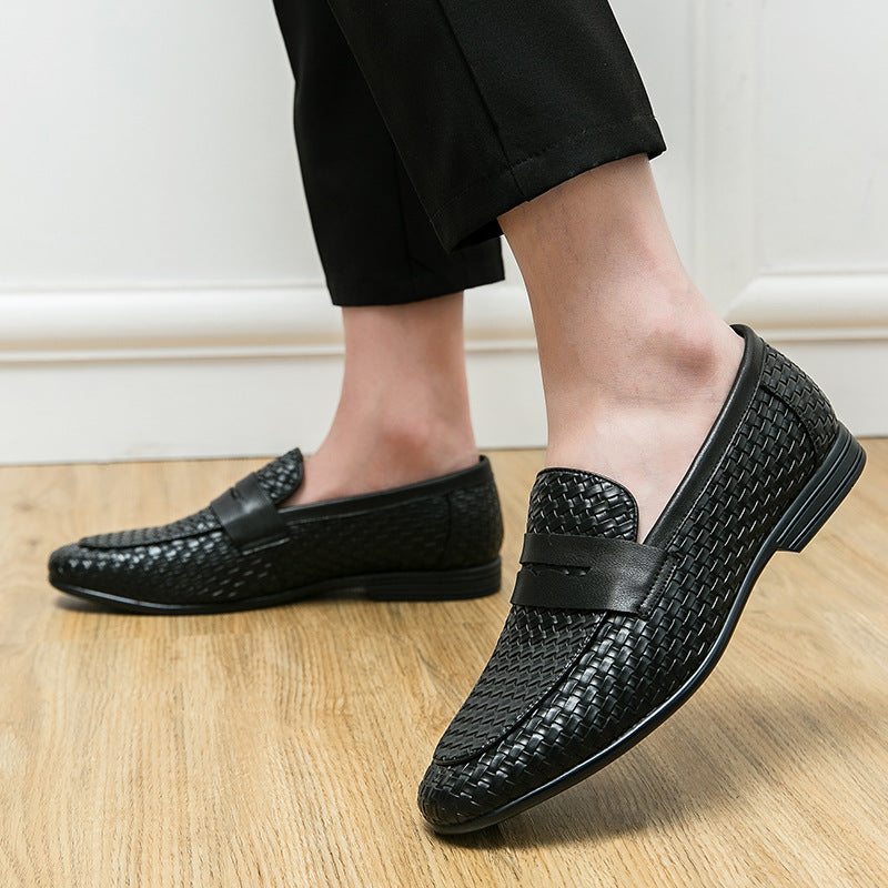 Breathable Woven Mens Casual Loafers for Daily Comfort Style