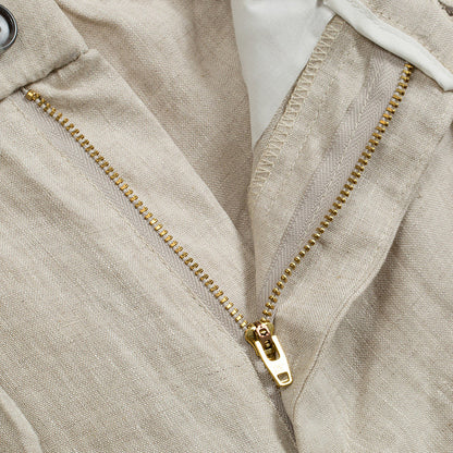 Loose-fitting Casual Linen Shorts For Men