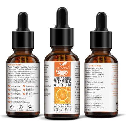 Organic Vitamin C Anti-Aging Facial Serum for Radiant Skin