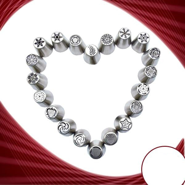 30 PCS Stainless Steel Cake Decorating Nozzle Set DIY Tool