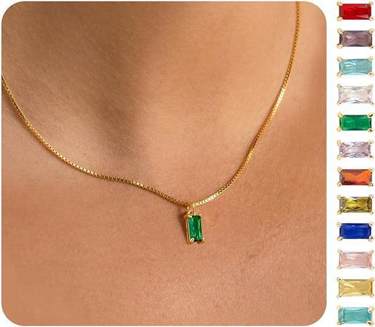 Delicate Zircon Pendant Necklace Womens Fashion Jewelry