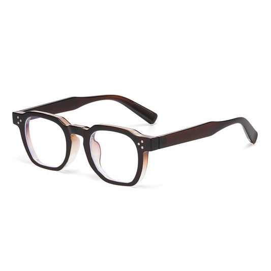 Fashion Round Frame Studded Sunglasses for Eye Protection