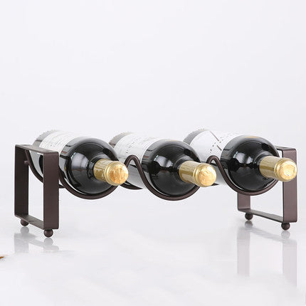 Stackable Wine Bottle Rack for Cabinet, Display, and Storage