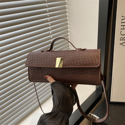 Single-Shoulder Baguette Bag for Chic Daily Styling Uses US