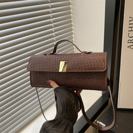 Single-Shoulder Baguette Bag for Chic Daily Styling Uses US