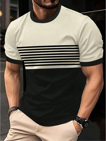 Buy Men’s Crew Neck Casual Shirt – Minimalist Short Sleeve