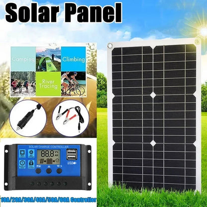 20W Monocrystalline Solar Panel Kit with Charger Controller