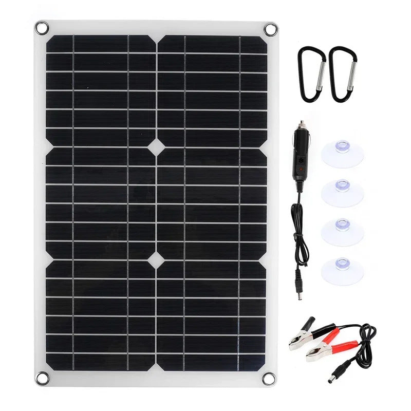 20W Monocrystalline Solar Panel Kit with Charger Controller