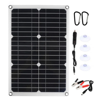 20W Monocrystalline Solar Panel Kit with Charger Controller