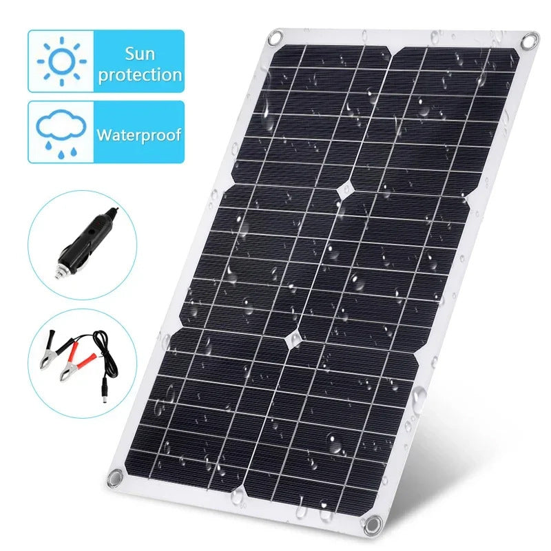 20W Monocrystalline Solar Panel Kit with Charger Controller