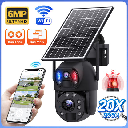 20X Optical Zoom Solar Security Camera