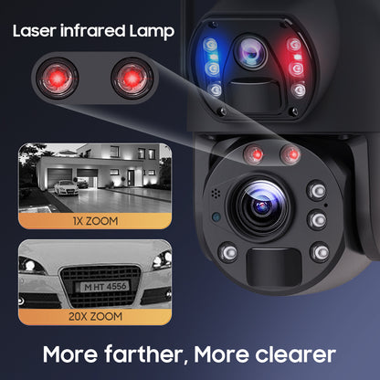 20X Optical Zoom Solar Security Camera