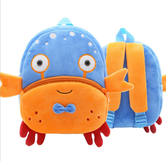 Cute Plush Backpacks for Kindergarten Cartoon School Bags