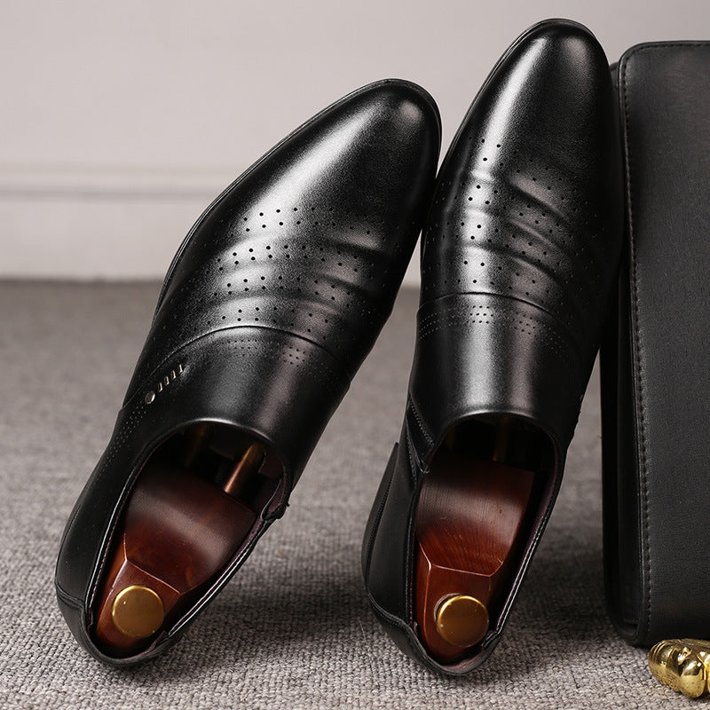 Buy Casual Pointed Toe Leather Shoes for Men Stylish Wear Daily