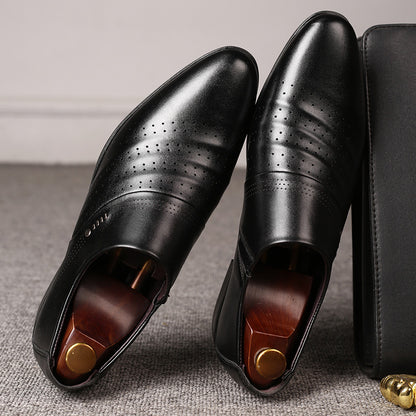 Buy Casual Pointed Toe Leather Shoes for Men Stylish Wear Daily