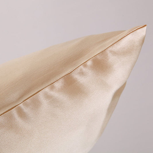 Satin Solid Color Pillowcase Simulation Silk Ice Silk Single