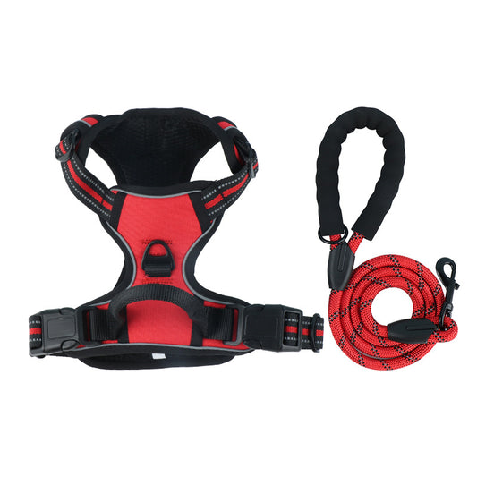 Reflective Dog Harness and Leash for Dogs Daily Walking Use