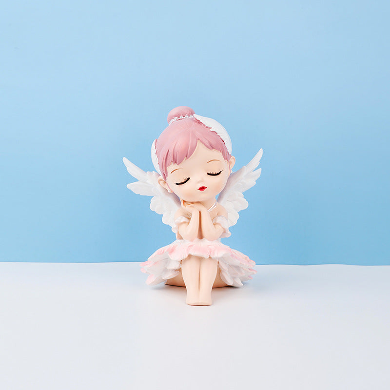 Ballerina Girl Cake Decoration Elegant Home Decor Piece