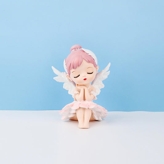 Ballerina Girl Cake Decoration Elegant Home Decor Piece