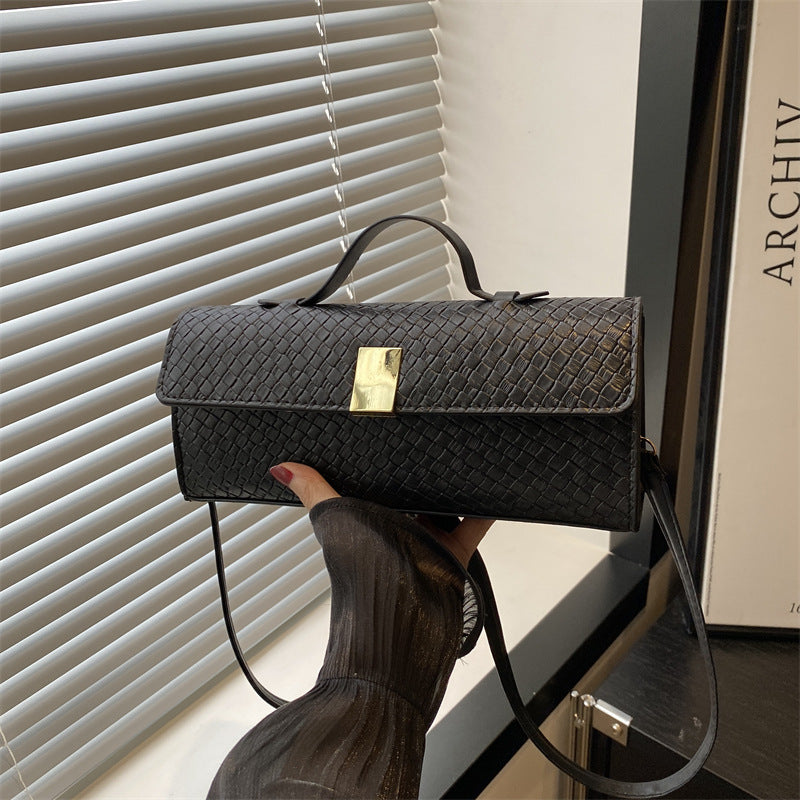 Single-Shoulder Baguette Bag for Chic Daily Styling Uses US