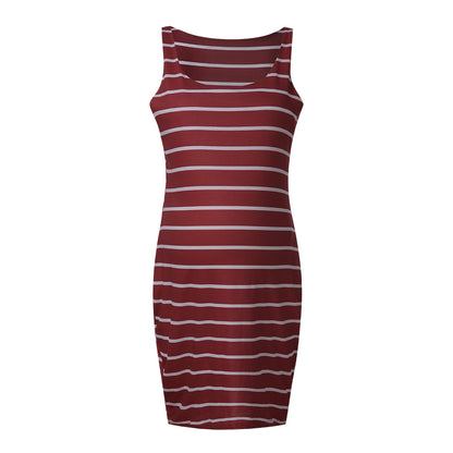 Striped Maternity Dress Versatile Vest Dress Expecting Mothers