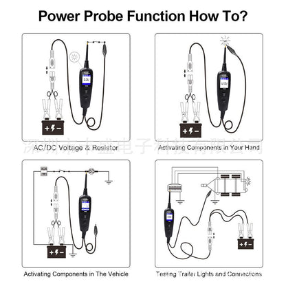 Autel PowerScan PS100 Power Circuit Probe Kit, 2026 Automotive Electrical Circuit Tester, Relay & Fuse Test Tool, Short Breaker Finder, Wire Tracer for All Cars, Ground Check AC/DC Voltage 40ft Cable