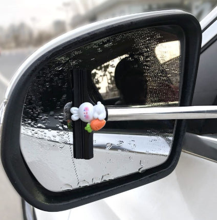 Car Rearview Mirror Wiper Rain Cleaning Tool Portable.