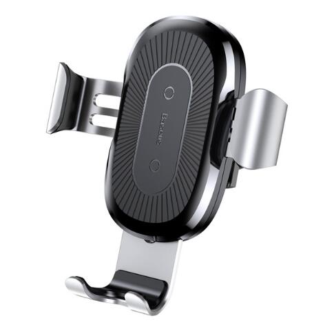 Baseus car phone holder with smartphone displaying time and date
Global swanky 9