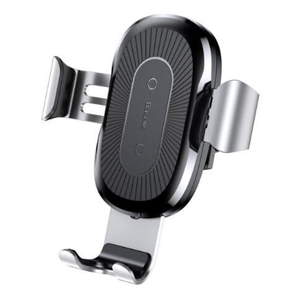 Baseus car phone holder with smartphone displaying time and date
Global swanky 9