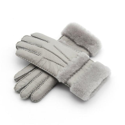 Buy Warm Wool Leather Mittens For Cold Winter Protection Gloves