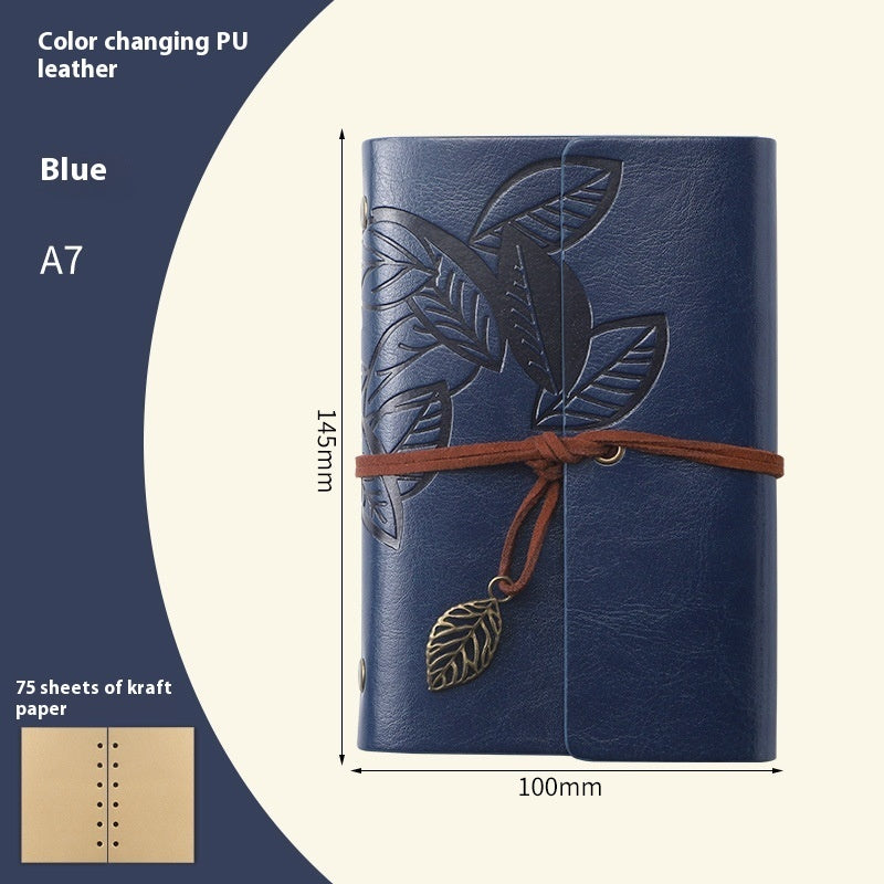 Creative Vintage Leaves Travel Diary Notebook Stationery