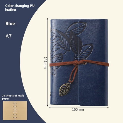 Creative Vintage Leaves Travel Diary Notebook Stationery
