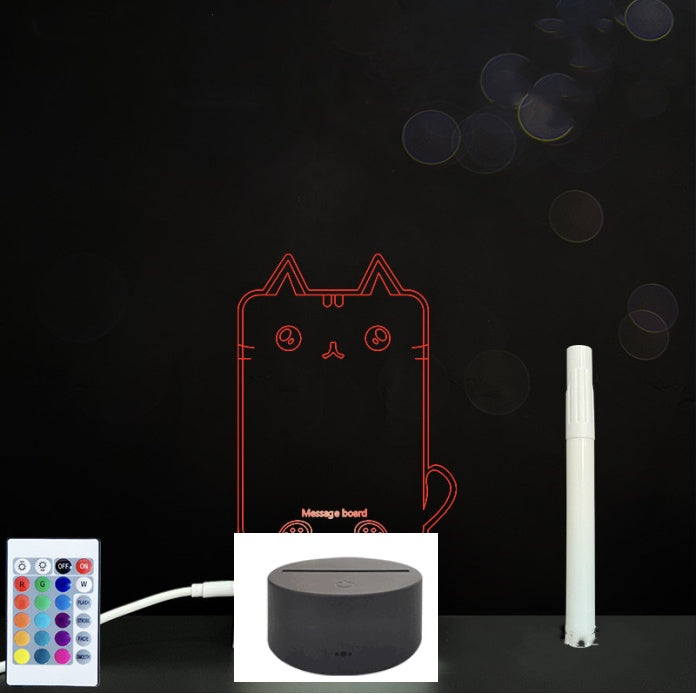 3D Acrylic Handwriting LED Message Board for Creative Decor