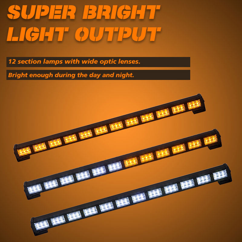 22 Inch Dual Color Emergency Strobe Bar Light for Vehicles