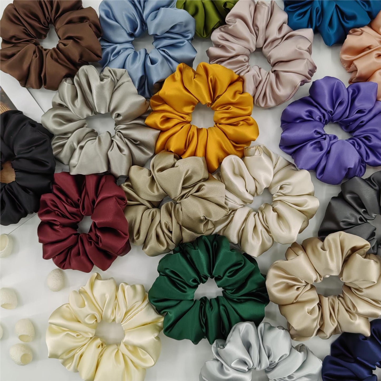22 Momme Silk Hair Band Floral Design
