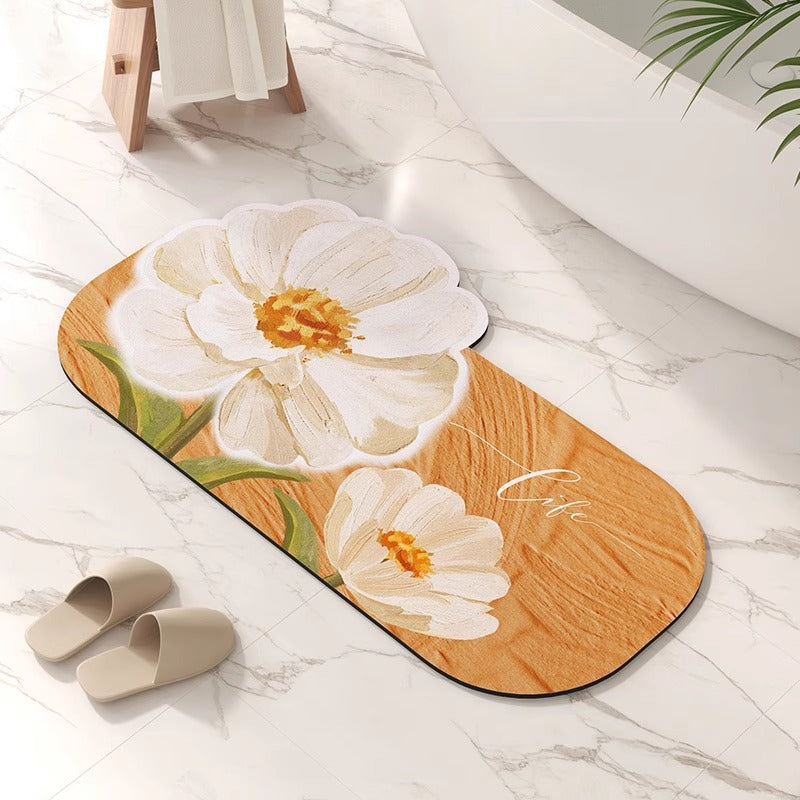 Diatomaceous Earth Bath Mat for Quick-Dry Bathroom Comfort