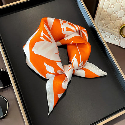 Buy Beige Silk Square Scarf for Women Versatile & Easy to Style