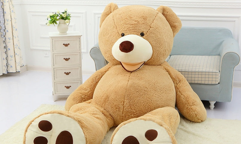 Giant Teddy Bear Plush Toy – Huge Soft Toy With Leather Shell
