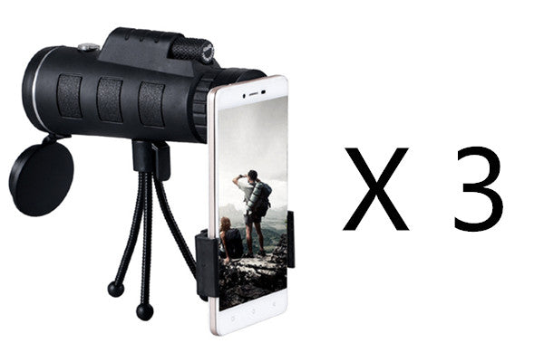 Buy Compatible Monocular Telescope Zoom Scope Phone Clip Tripod