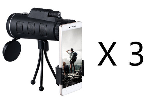 Buy Compatible Monocular Telescope Zoom Scope Phone Clip Tripod